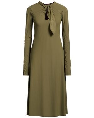 High Midi Dresses - Green