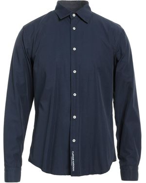 CoSTUME NATIONAL Midnight Blue Cotton Woven Shirt