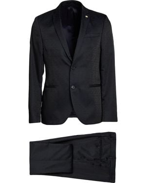 Manuel Ritz Midnight Suit Polyester, Wool - Black