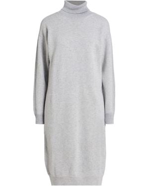 Peserico Easy Midi Dress Merino Wool, Wool, Cashmere, Polyester - Grey