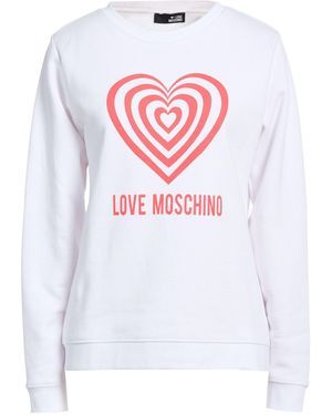 Love Moschino Sweatshirt Cotton, Polyester - White