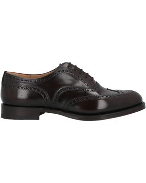 Church's Dark Lace-Up Shoes Leather - Black