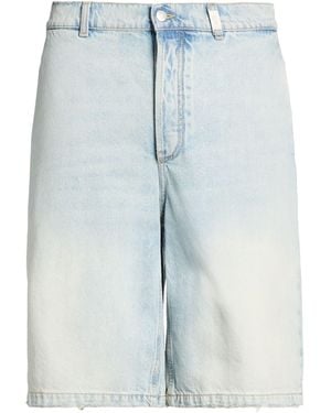 McQueen Denim Shorts Cotton - Blue