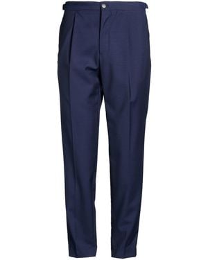 Incotex Pants Virgin Wool - Blue