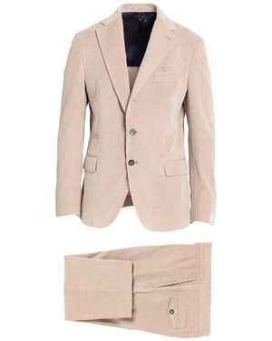Eleventy Suit Cotton, Cashmere - Natural