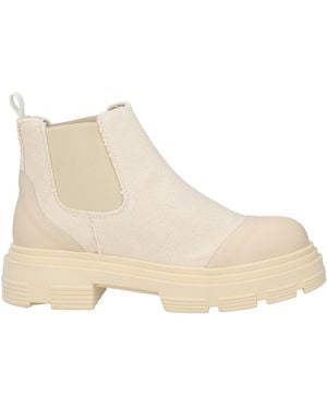 Baldinini Ankle Boots Leather, Textile Fibers - Natural