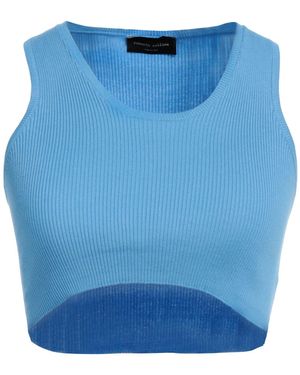 Roberto Collina Azure Top Cotton - Blue