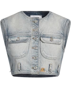 Courreges Denim Outerwear Cotton - Grey