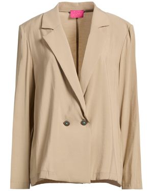 .., merci italia Blazer Viscose, Polyester - Natural