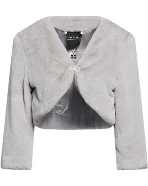 MDM MADEMOISELLE DU MONDE Shearling & Teddy - Grey