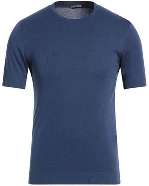 Tom Ford Jumper Lyocell, Cotton - Blue