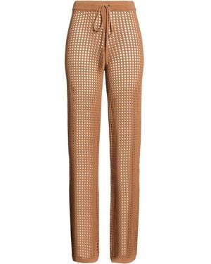 Erika Cavallini Semi Couture Trousers Cotton - Natural