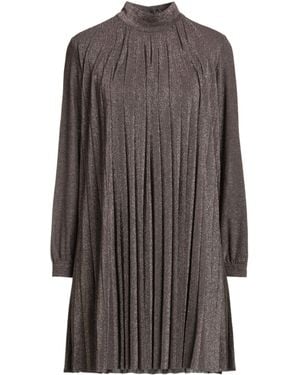 CROCHÈ Mini-Kleid - Grau