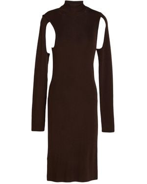 Helmut Lang Robe Courte - Marron