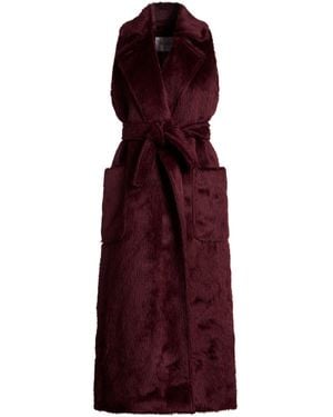Max Mara Coat Alpaca Wool, Virgin Wool - Purple