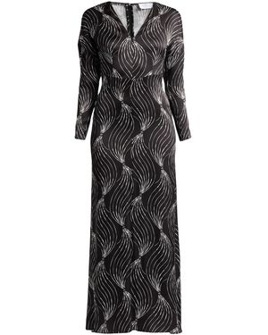 Nenette Maxi Dress Viscose, Elastane - Black