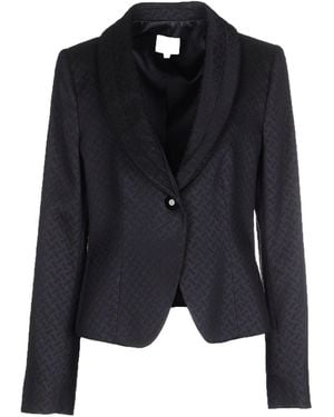 Armani Collezioni Midnight Blazer Wool, Polyester - Blue