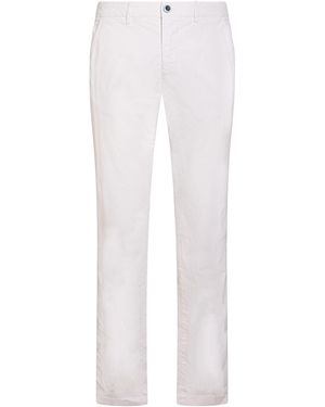 Mason's Pants Cotton, Elastane - White