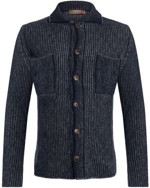 Messagerie Midnight Cardigan Virgin Wool - Blue