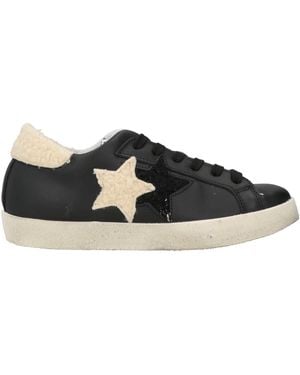 2Star Trainers Leather - Black