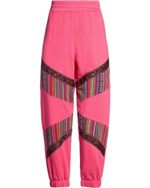 Akep Fuchsia Pants Cotton, Polyester - Pink