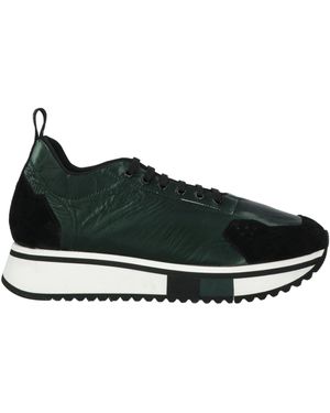 Fabi F65 Dark Trainers Leather, Textile Fibres - Black