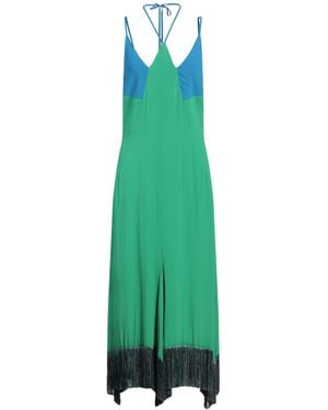 SIMONA CORSELLINI Maxi Dress Acetate, Silk - Green