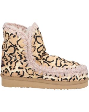 Mou Ankle Boots Cow Leather, Shearling - Natural