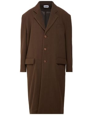 Magliano Chocolate Coat Polyester, Wool, Viscose - Brown