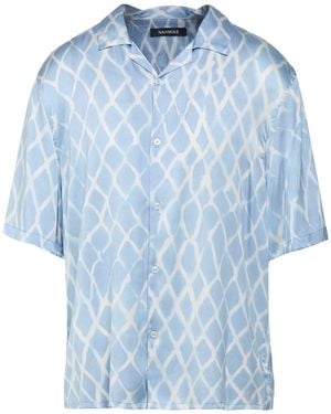 NAHMIAS Shirt Silk, Elastane - Blue