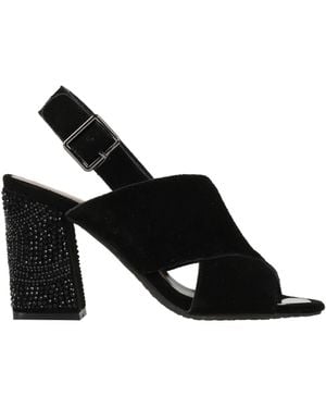 Alma En Pena. Sandals Leather - Black
