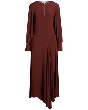 Manila Grace Maxi Dress Acetate, Silk - Brown