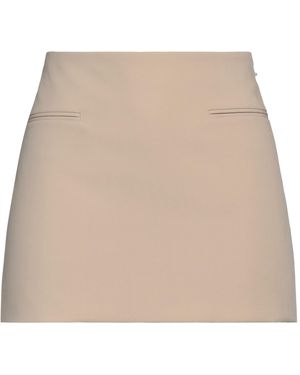 Ferragamo Mini Skirt Virgin Wool - Natural