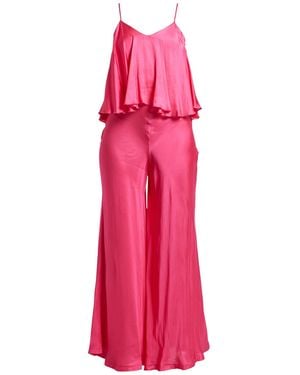 ViCOLO Fuchsia Jumpsuit Viscose - Pink