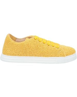 Agl Attilio Giusti Leombruni Sneakers Leather, Textile Fibers - Yellow