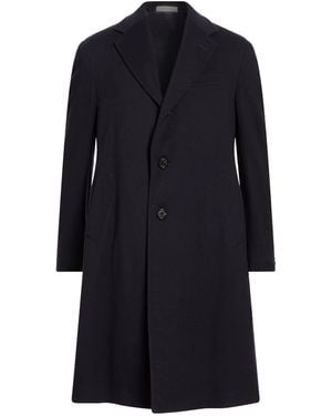 Corneliani Midnight Coat Virgin Wool - Blue
