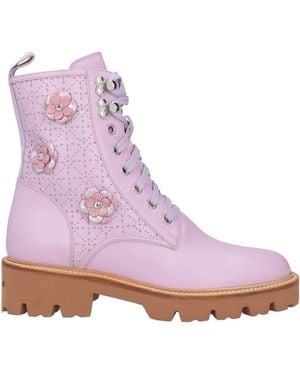 Baldinini Ankle Boots Leather - Purple