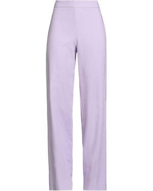 Furore Lilac Trousers Viscose, Polyester, Elastane - Purple