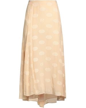 Rochas Ivory Midi Skirt Viscose, Silk, Cotton - Natural