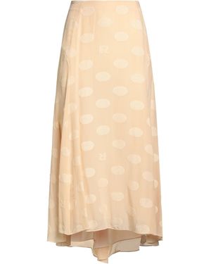 Rochas Ivory Midi Skirt Viscose, Silk, Cotton - Natural