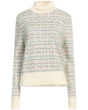 Alysi Ivory Turtleneck Acrylic, Mohair Wool, Polyamide, Wool - White