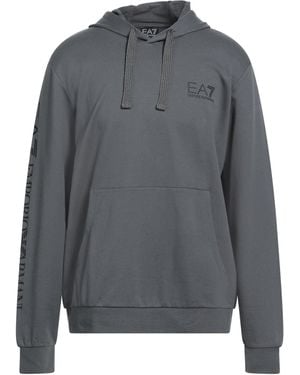 EA7 Charcoal Sweatshirt Cotton - Gray