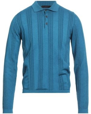 Jeordie's Sweater Merino Wool - Blue