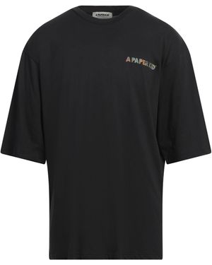 A PAPER KID T-Shirt Cotton - Black