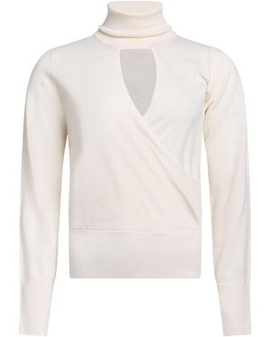 Elisabetta Franchi Rollkragenpullover - Weiß