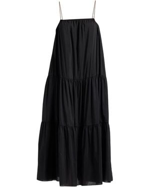 Matteau Maxi Dress Organic Cotton, Silk - Black