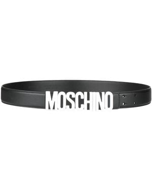 Moschino Belt Leather - Black