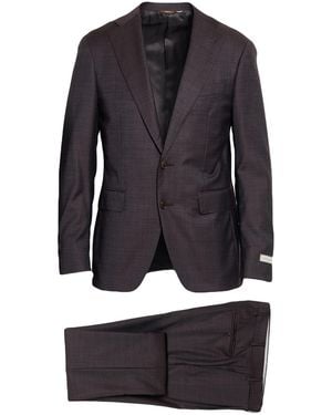Canali Dark Suit Wool - Blue