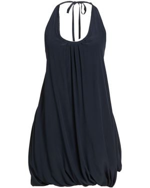 Hache Mini Dress Acetate, Silk - Blue