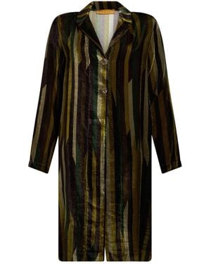 Siyu Overcoat & Trench Coat Viscose, Silk - Black